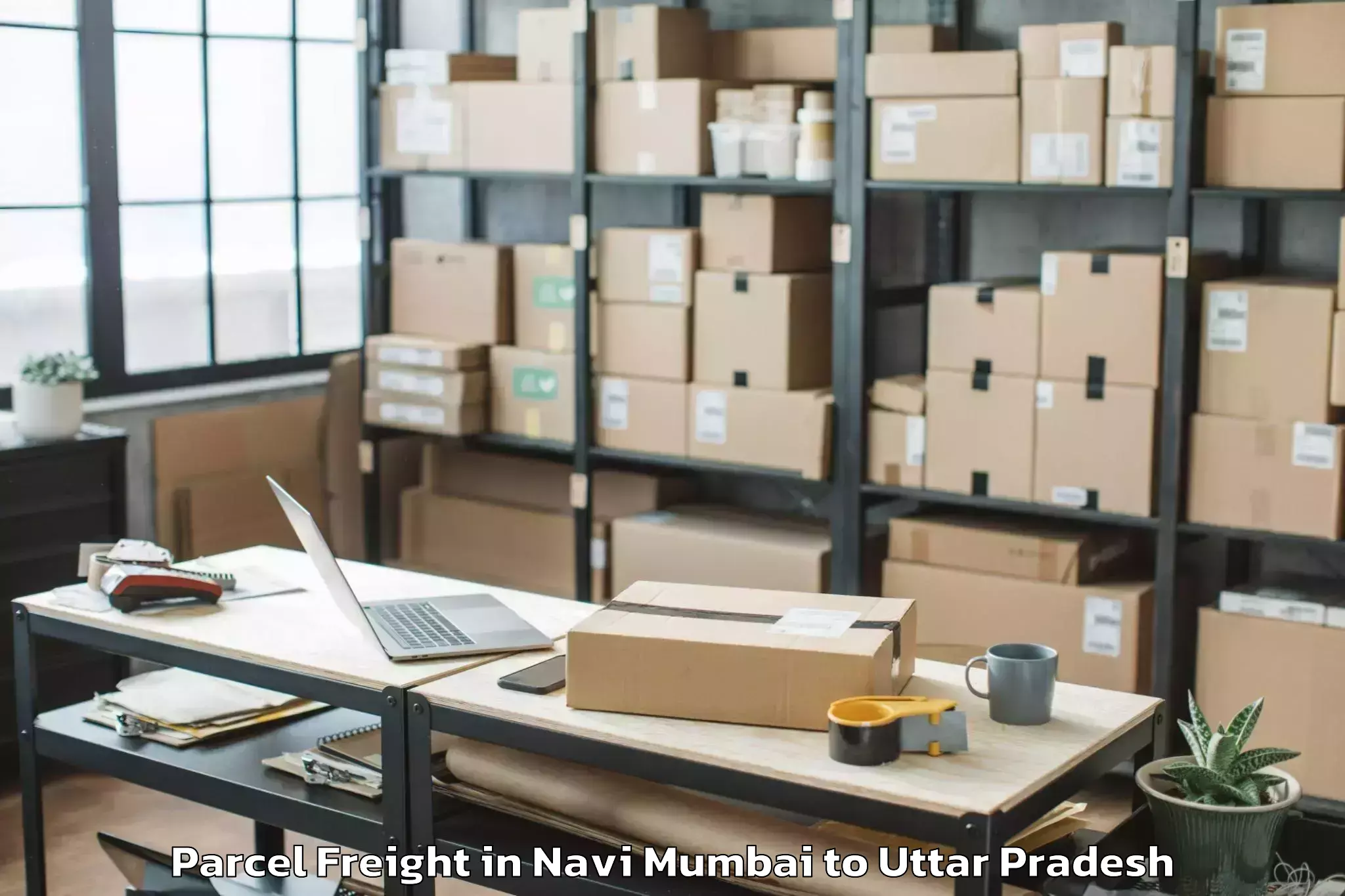 Easy Navi Mumbai to Salempur Parcel Freight Booking